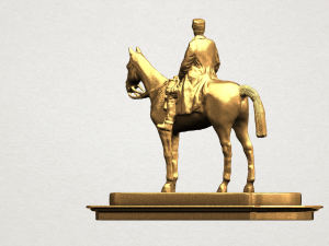 horse with rider 01 3D Принт Модель