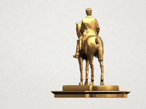 horse with rider 01 3D Принт Модель
