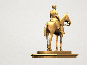 horse with rider 01 3D Принт Модель