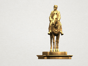 horse with rider 01 3D Принт Модель