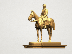 horse with rider 01 3D Принт Модель