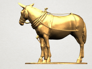 horse with man 01 3D Принт Модель