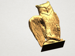 owl 02 3D-printmodel