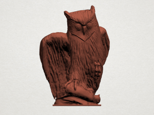 owl 02 3D-printmodel