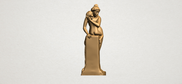 mother-child 01 3Dプリントモデル .c4d .max .obj .3ds .fbx .stl .blend 