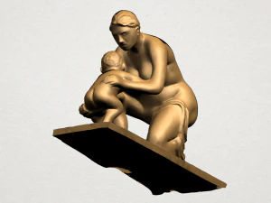 mother-child 04 3D Print Model