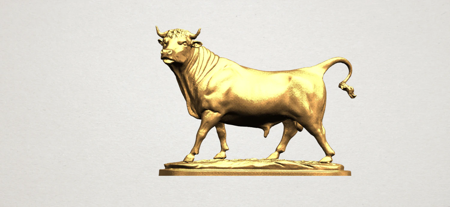 stier 02 3D printmodel .c4d .max .obj .3ds .fbx .stl .blend 