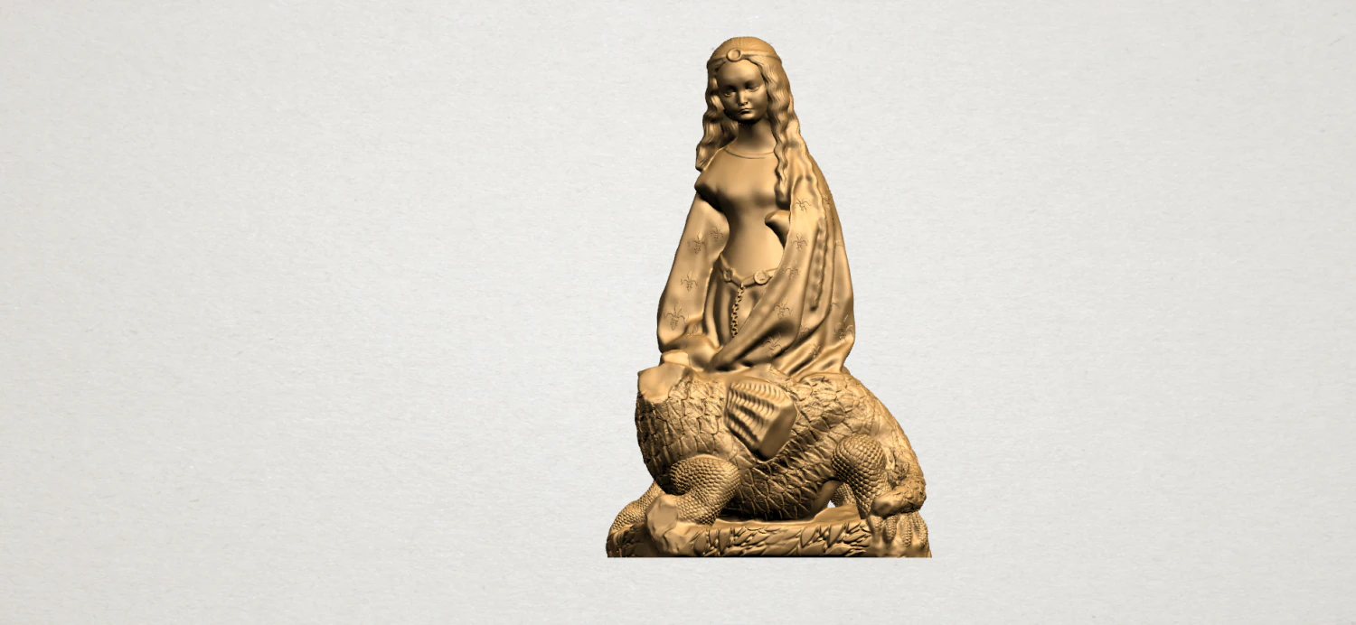 saint margaret 3D Print Model .c4d .max .obj .3ds .fbx .stl .blend 