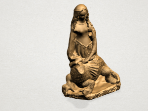 saint margaret 3D 프린트 모델