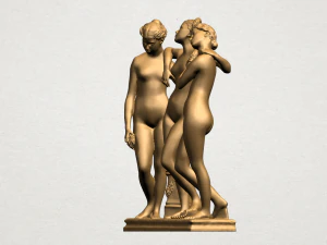 sculpture of three grace 02 3D Print Model