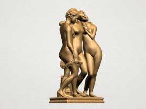 sculpture of three grace 02 3Dプリントモデル