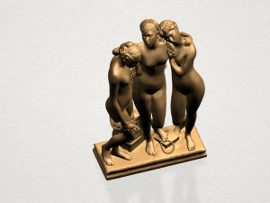 sculpture of three grace 02 3Dプリントモデル