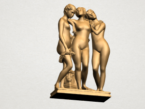 sculpture of three grace 02 3Dプリントモデル