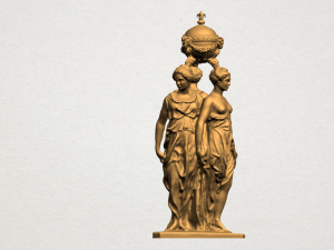 sculpture of three grace 03 3D-Druckmodell
