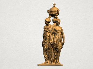 sculpture of three grace 03 3D-Druckmodell