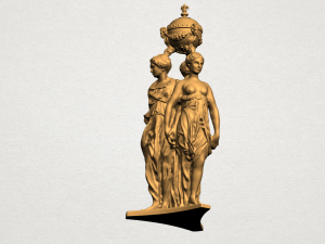 sculpture of three grace 03 3D-Druckmodell