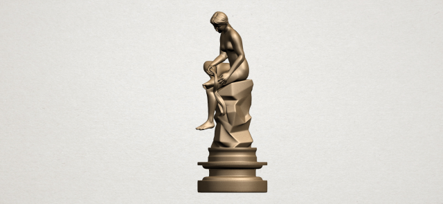 naked girl 03 Modello di stampa 3D .c4d .max .obj .3ds .fbx .stl .blend 