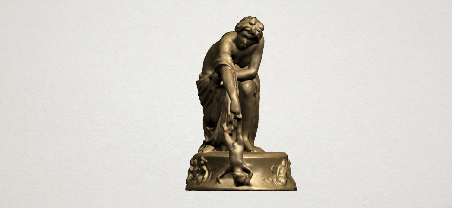 naked girl 08 3D Print Model .c4d .max .obj .3ds .fbx .stl .blend 