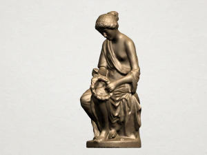 half naked girl 3D Print Model