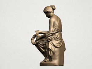 half naked girl 3D 打印模型