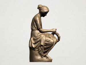 half naked girl 3D 打印模型