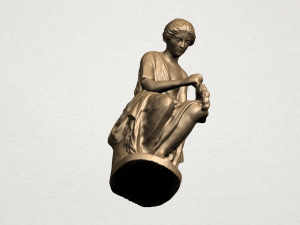 half naked girl 3D 打印模型