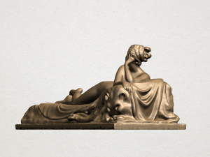 naked girl -lying on bed 01 Modelo de impresión 3D