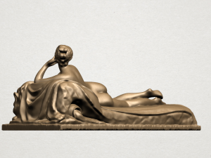 naked girl -lying on bed 01 Modelo de impresión 3D