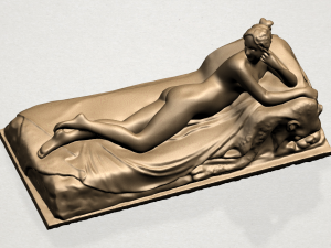 naked girl -lying on bed 01 Modelo de impresión 3D