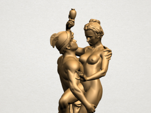 naked couple 01 3D Baskı Modeli