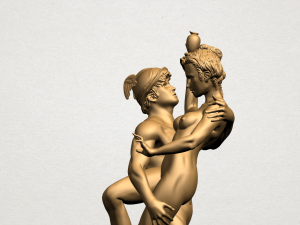 naked couple 01 3D Baskı Modeli