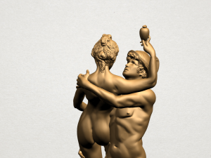 naked couple 01 3D Baskı Modeli