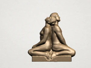 &ccedil;ıplak &ccedil;ift 03 3D Baskı Modeli