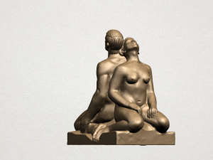 naked couple 03 Modello di stampa 3D
