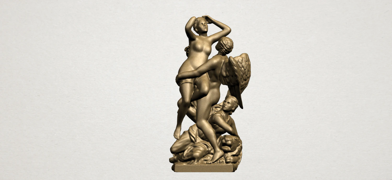 angel and girls 3D Print Model .c4d .max .obj .3ds .fbx .stl .blend 