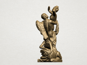 angel and girls Modèles 3D en vedette