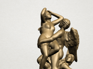 angel and girls Modèles 3D en vedette