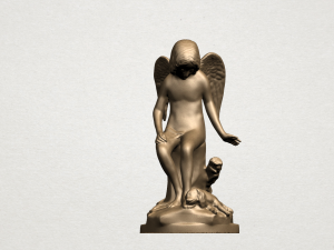 angel and dog 3Dプリントモデル