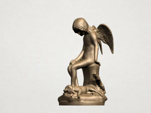 angel and dog 3D Print Model