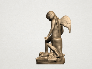 angel and dog Modelo de Impressão 3D