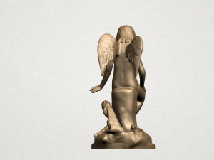 angel and dog Modelo de Impressão 3D