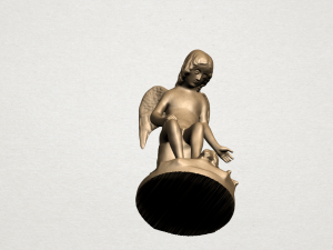 angel and dog Modelo de Impressão 3D