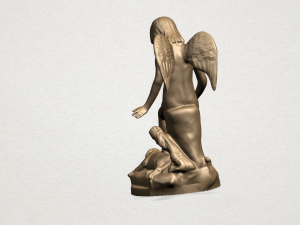 angel and dog Modelo de Impressão 3D