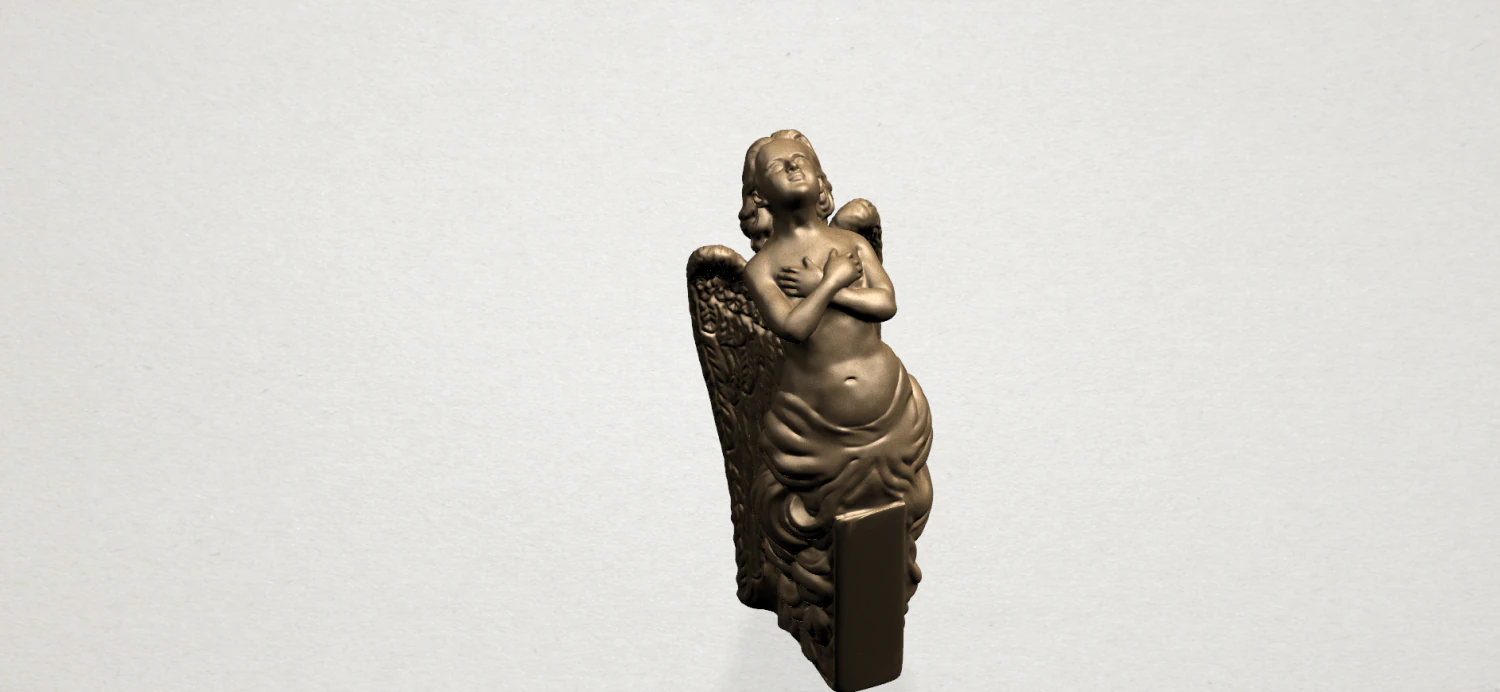 angel 03 3D Print Model .c4d .max .obj .3ds .fbx .stl .blend 
