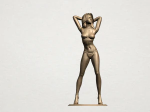 sexy M&auml;dchen 02 3D Druckmodell