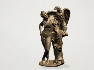 naked man with eagle 3D Print Model