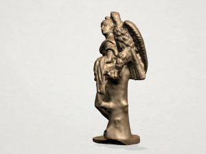 naked man with eagle 3D Print Model