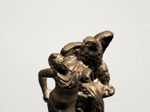 naked man with eagle 3D Print Model