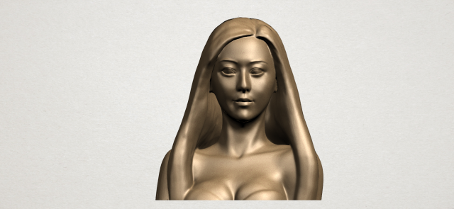 beautiful girl - half body Modèles 3D en vedette .c4d .max .obj .3ds .fbx .stl .blend 