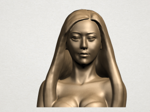 beautiful girl - half body 3D Print Model
